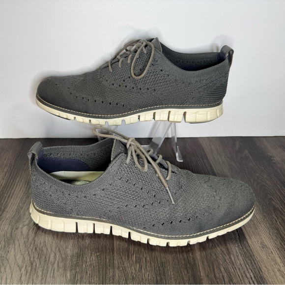 ?Cole Haan Zerogrand Men\'s 9.5 M Gray Stitchlite Wingtip Casual Shoes C30562 main image 11